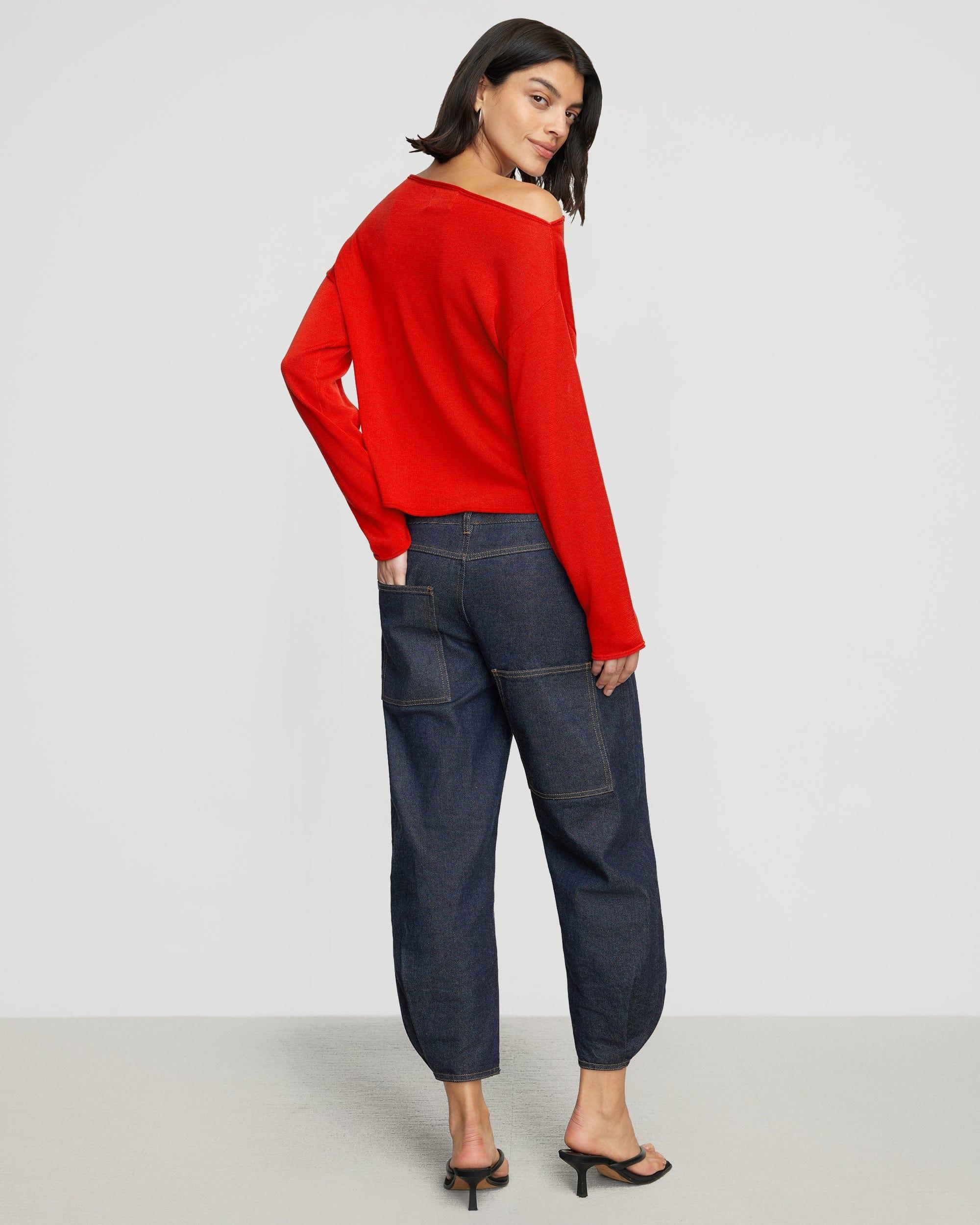 Hachi Tencel-Wool Off-Shoulder Sweater Product Image