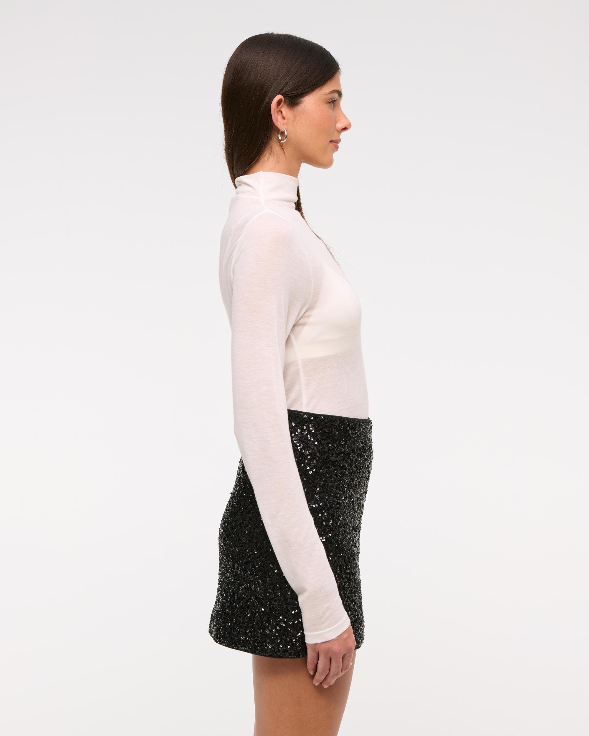 The A&F Scarlett Vegan Leather Mini Skort Product Image