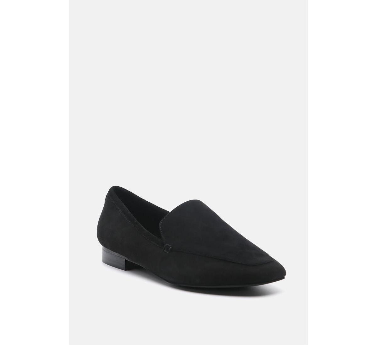 Rag & Co Julia Women's Leather Loafers, Size: 6, Black Product Image