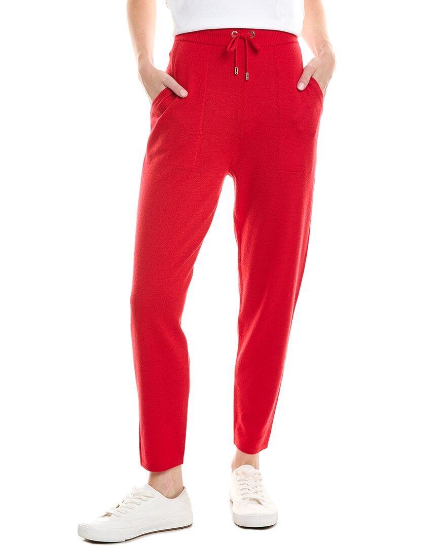 ST JOHN St. John Wool-blend Pant In Red Product Image