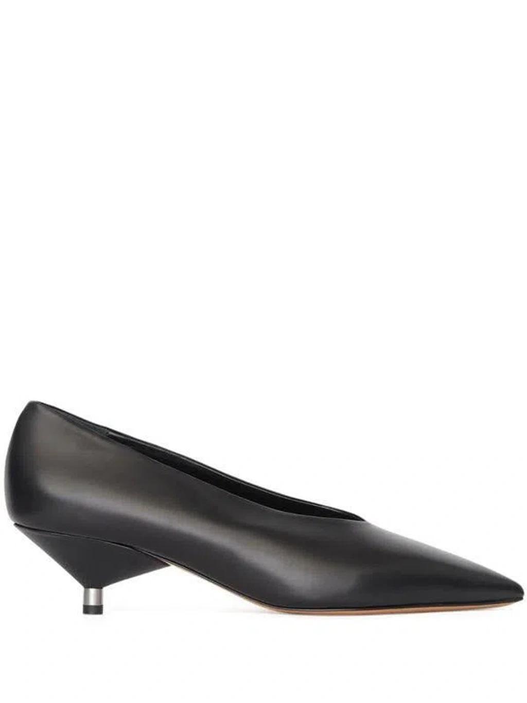 ISABEL MARANT Sculpted-heel Leather Pumps In Black Product Image