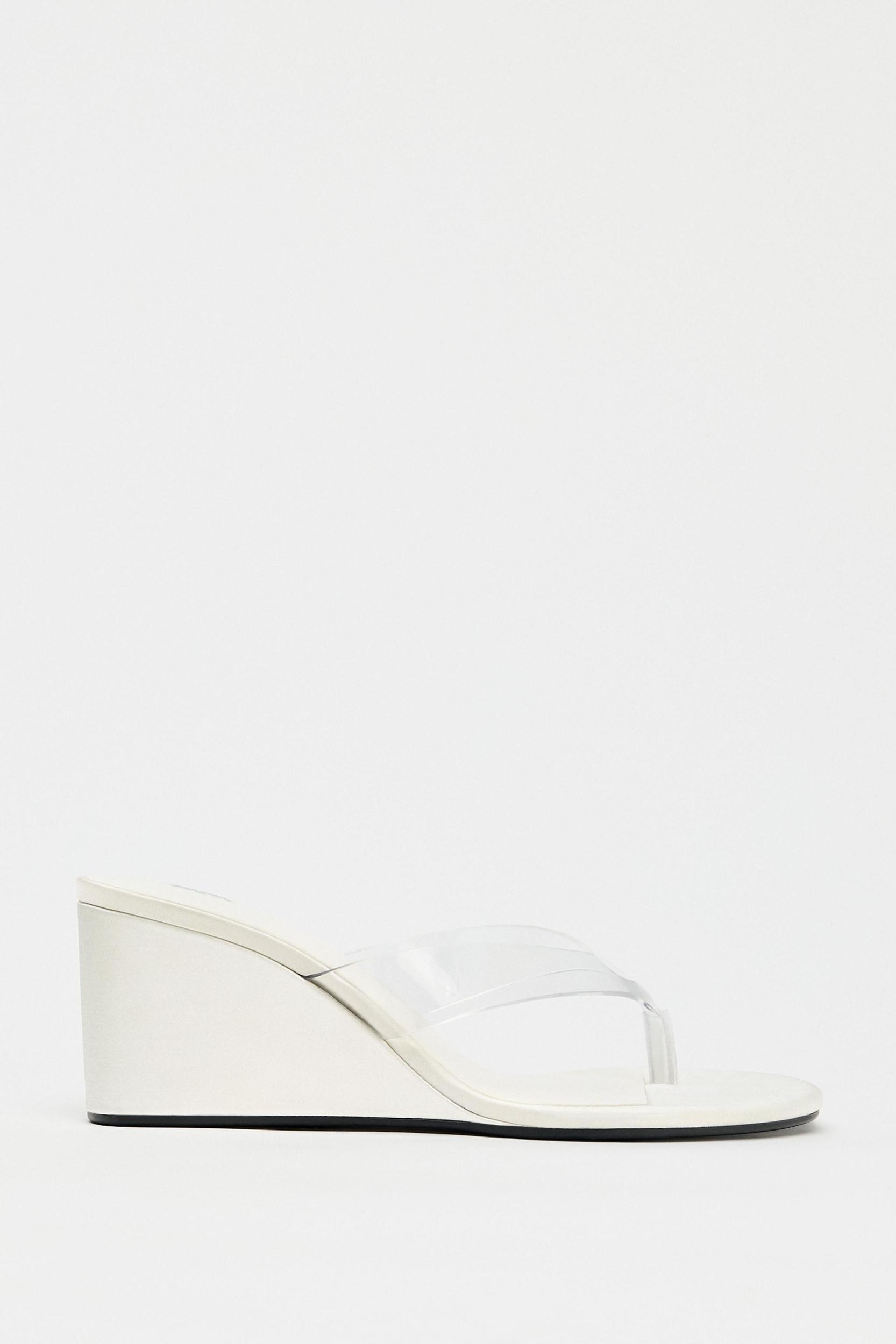 VINYL WEDGE SANDALS Product Image