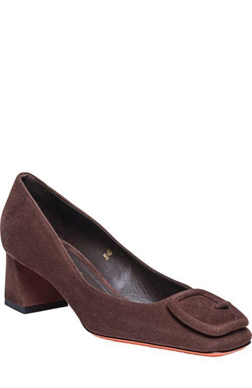 Womens Soft Square 50MM Suede Pumps Product Image