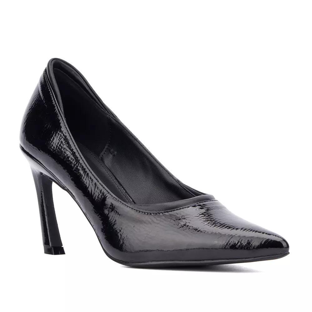 New York & Company Kailynn Womens Pointy Textured Pumps Product Image