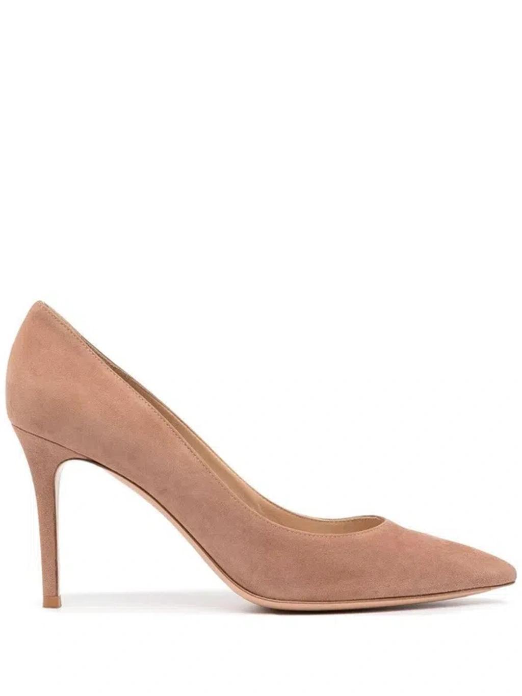 GIANVITO ROSSI Pointed Toe Pump In Nude & Neutrals Product Image