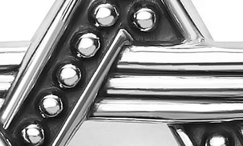 Lagos Mens Sterling Silver Anthem Small Star of David Amulet Pendant Product Image