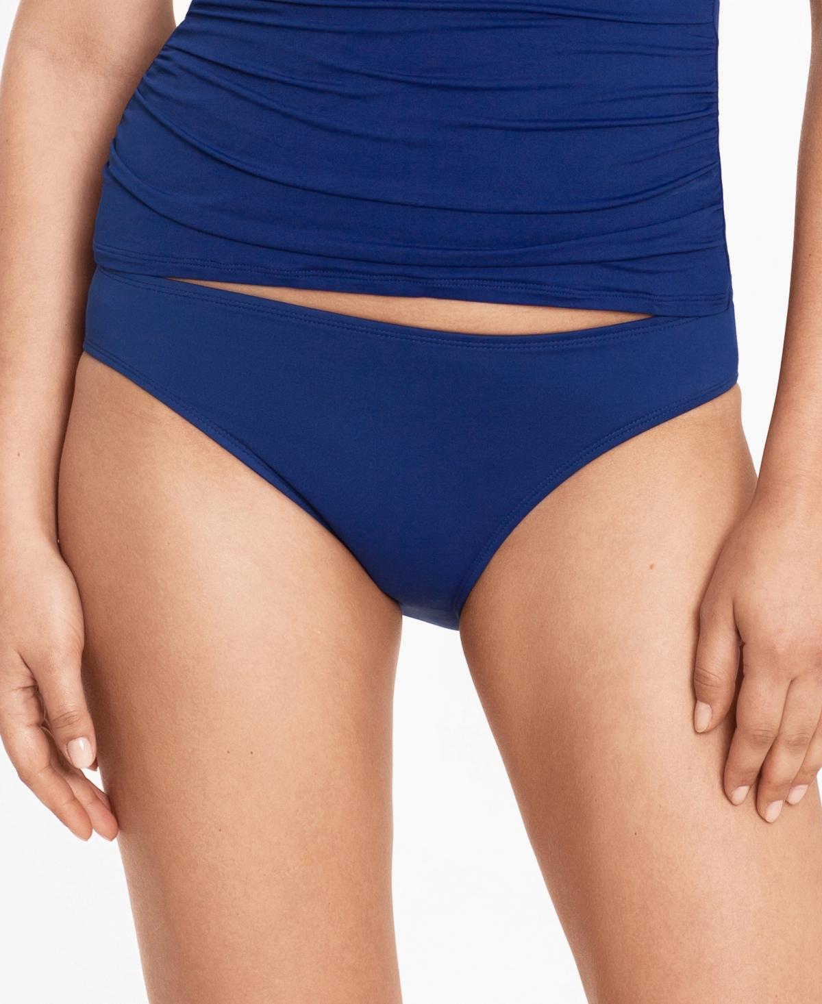 Lauren Ralph Lauren Beach Club Solid Hipster Bottoms (Sapphire) Women's Swimwear Product Image