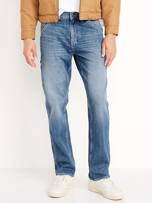 90s Straight Built-In Flex Workwear Carpenter Jeans Product Image