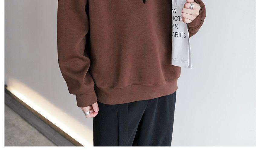 Mock Two-Piece Turtleneck Hoodie Product Image