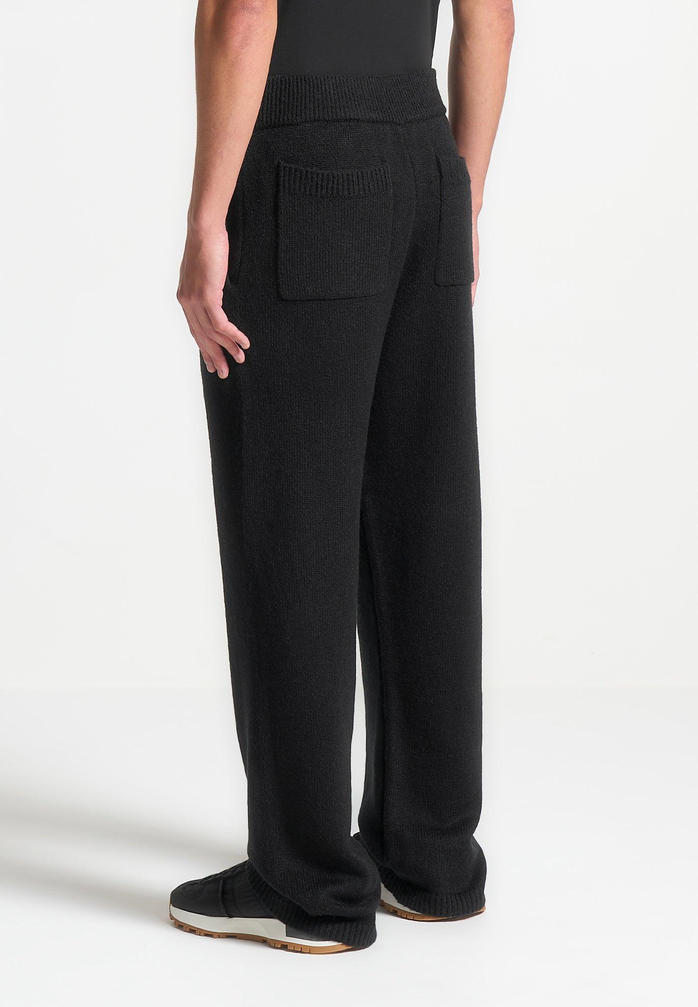 Signature Mohair-Blend Joggers - Black Male Product Image