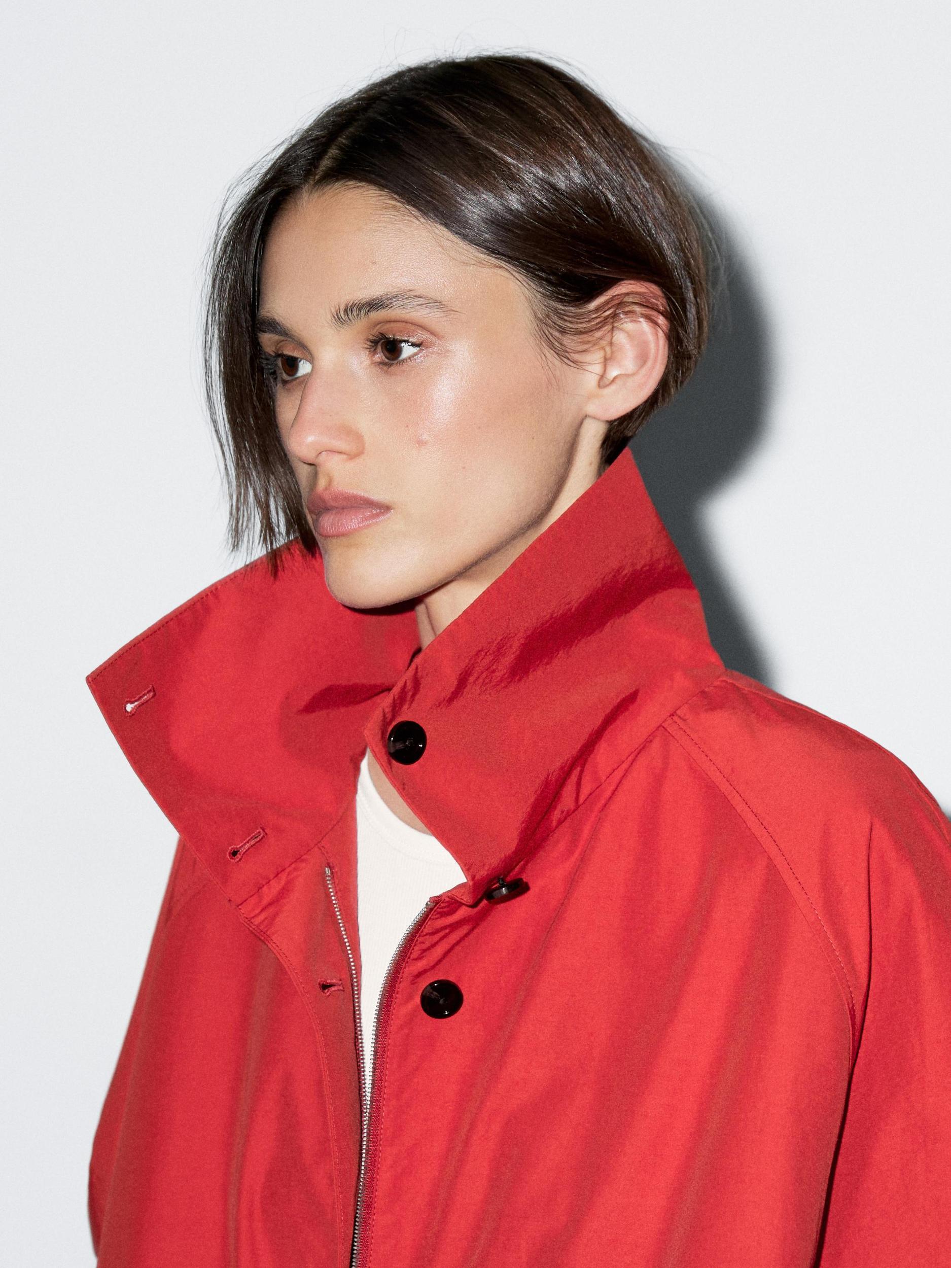High neck bomber puff jacket Product Image