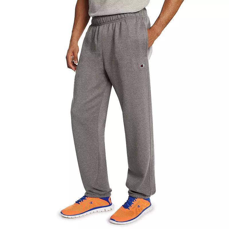 Men's Champion® Cinched Fleece Pants, Size: Medium, Oxford Gray Product Image