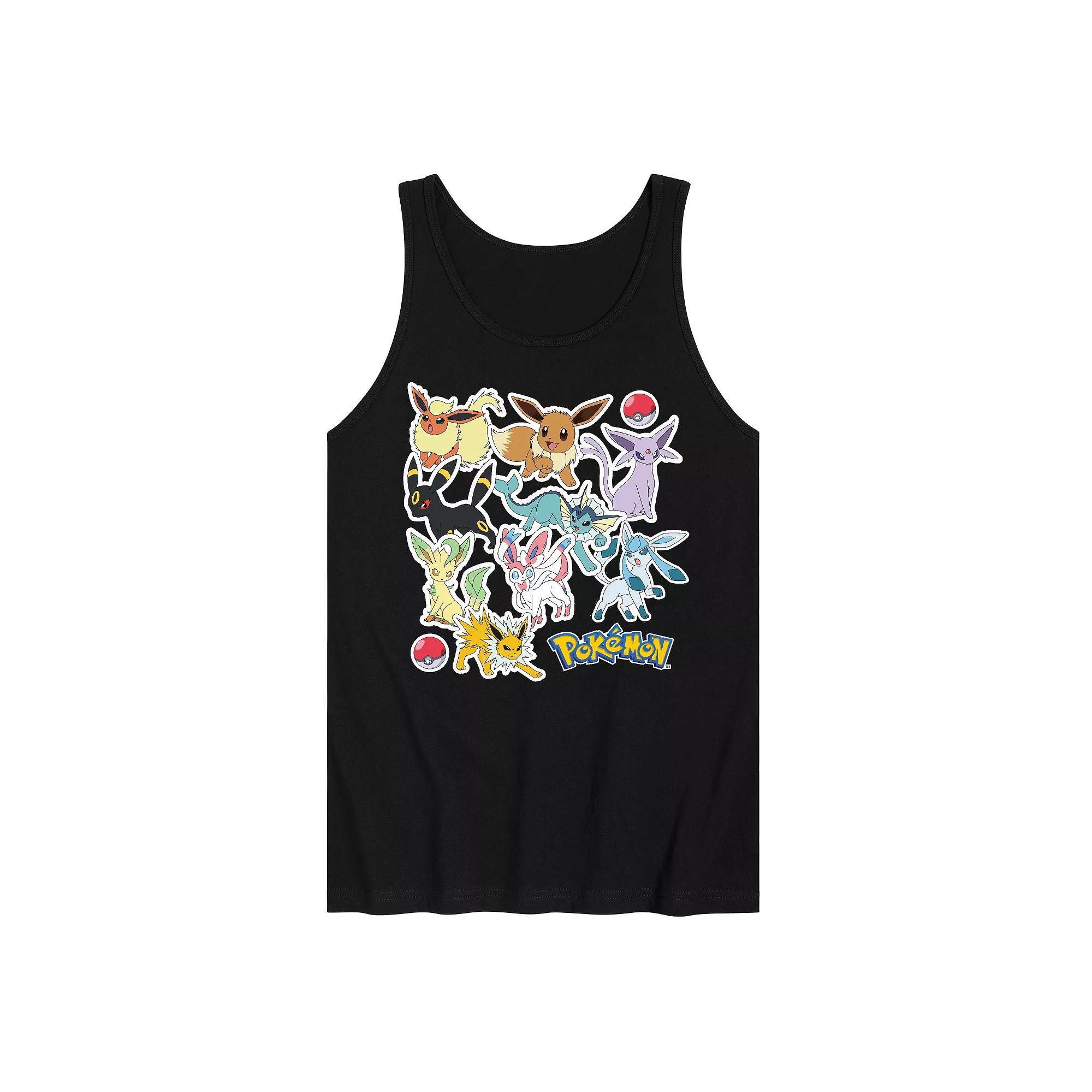 Mens Pokemon Eeveelution Stickers Tank Top Product Image
