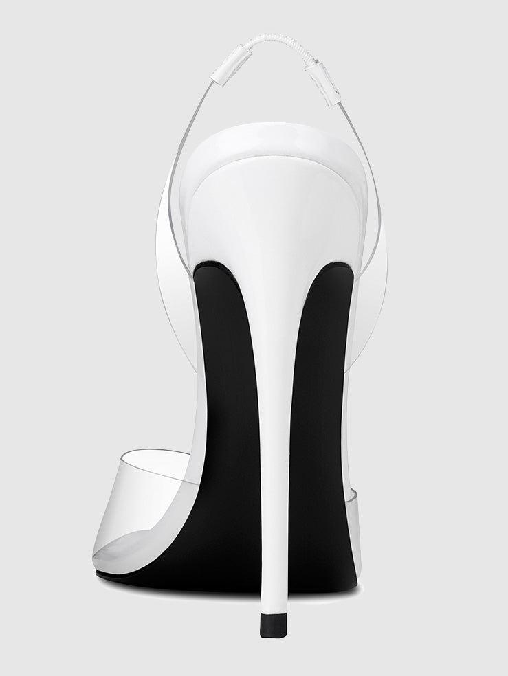 Macallan Slingback Pump - Lambo White Product Image