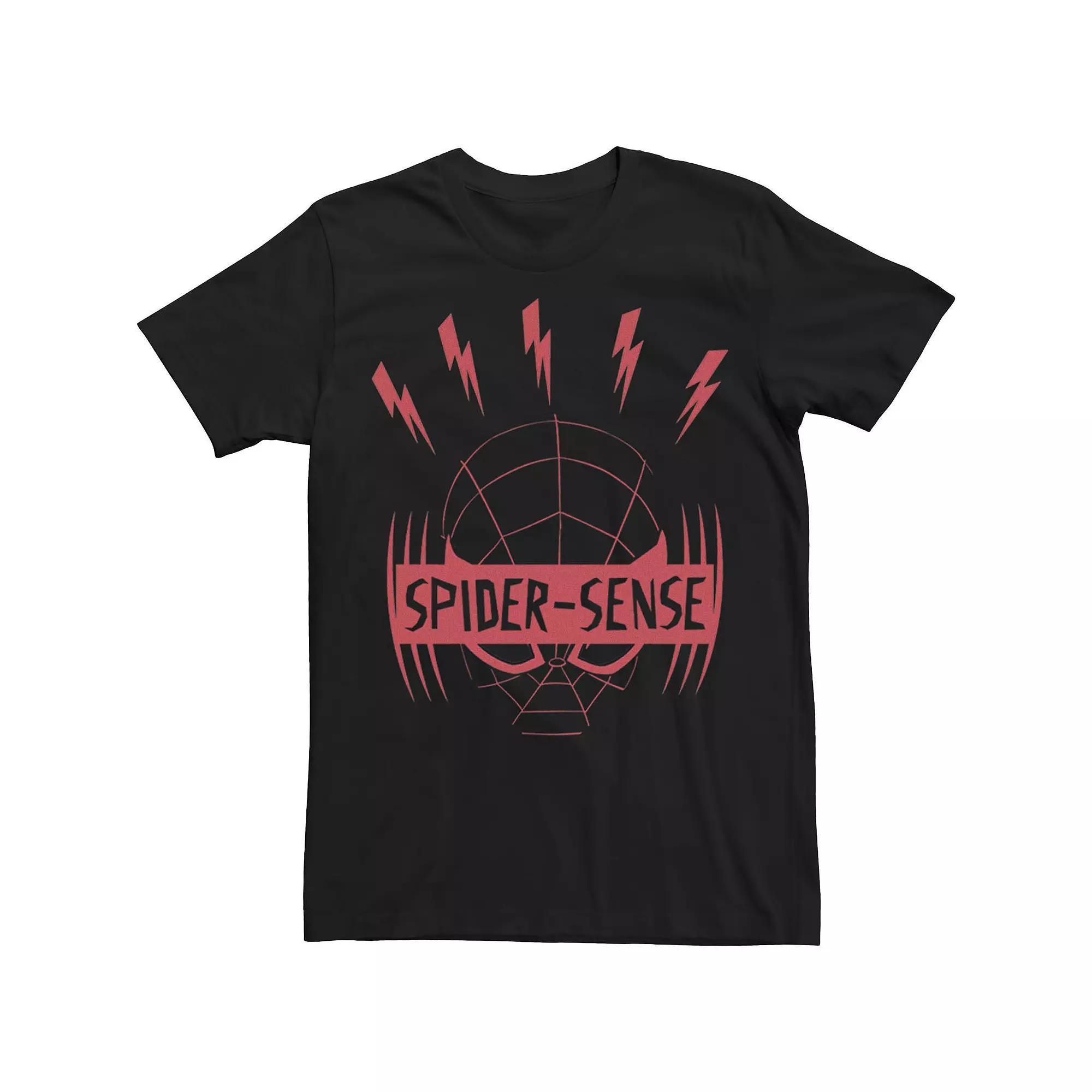 Men's Marvel Spider-Man Miles Morales Spider-Sense Tee, Size: Large, Black Product Image