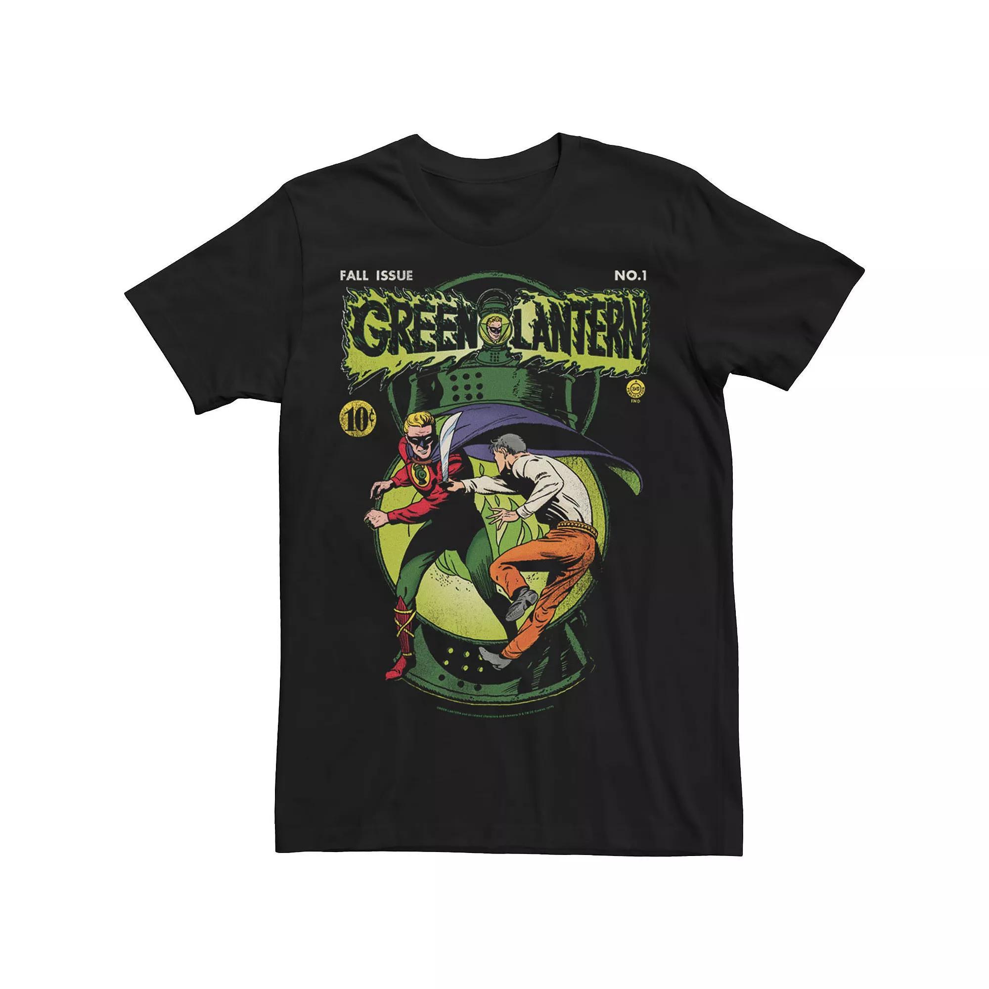 Men's Green Lantern Classic Lantern Comic Tee, Size: Medium, Black Product Image