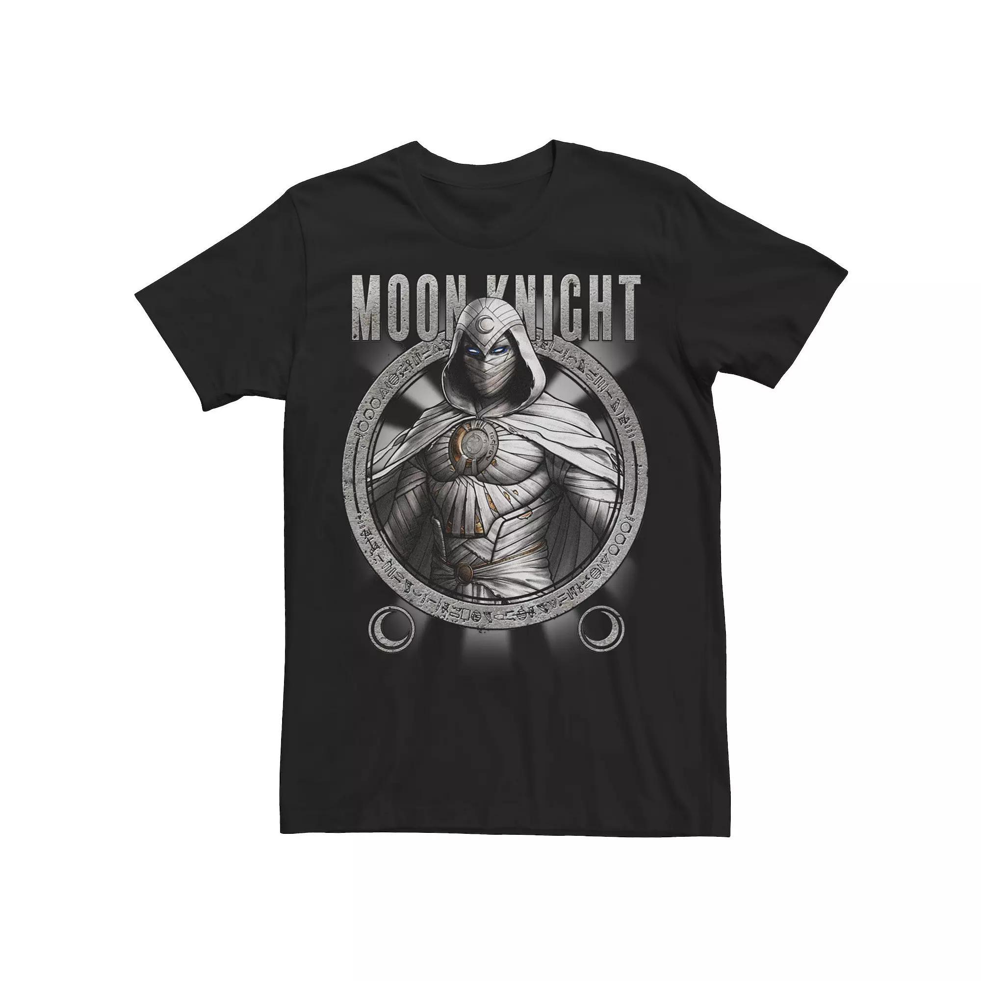 Men's Marvel Moon Knight Team Circle Portrait Tee, Size: Large, Black Product Image