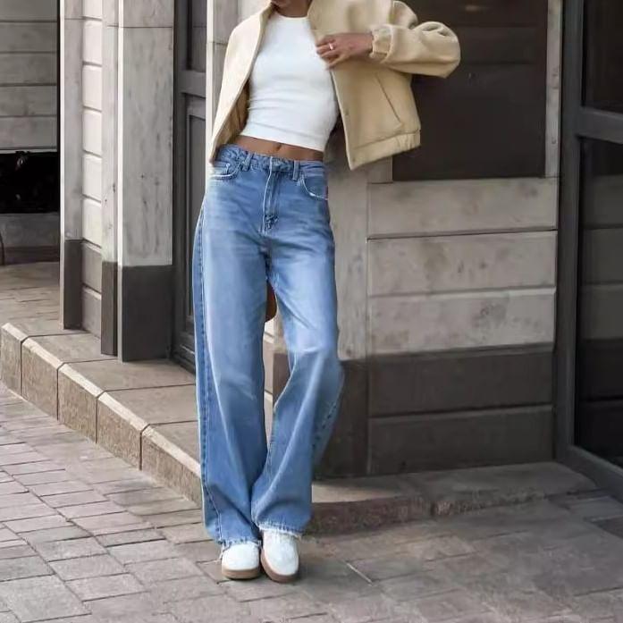 Stand Collar Plain Button-Up Crop Jacket Product Image