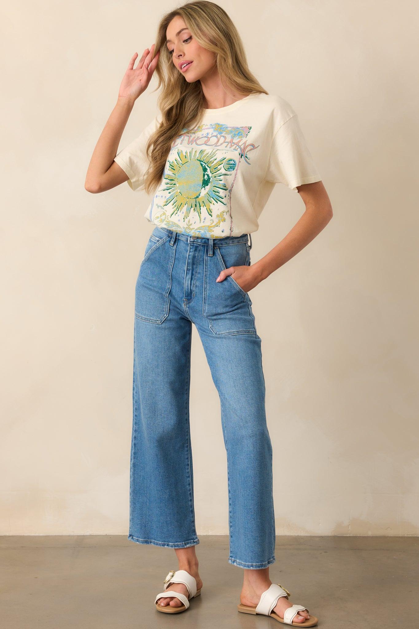 Fleetwood Mac Dreams Ivory Boyfriend Tee Product Image