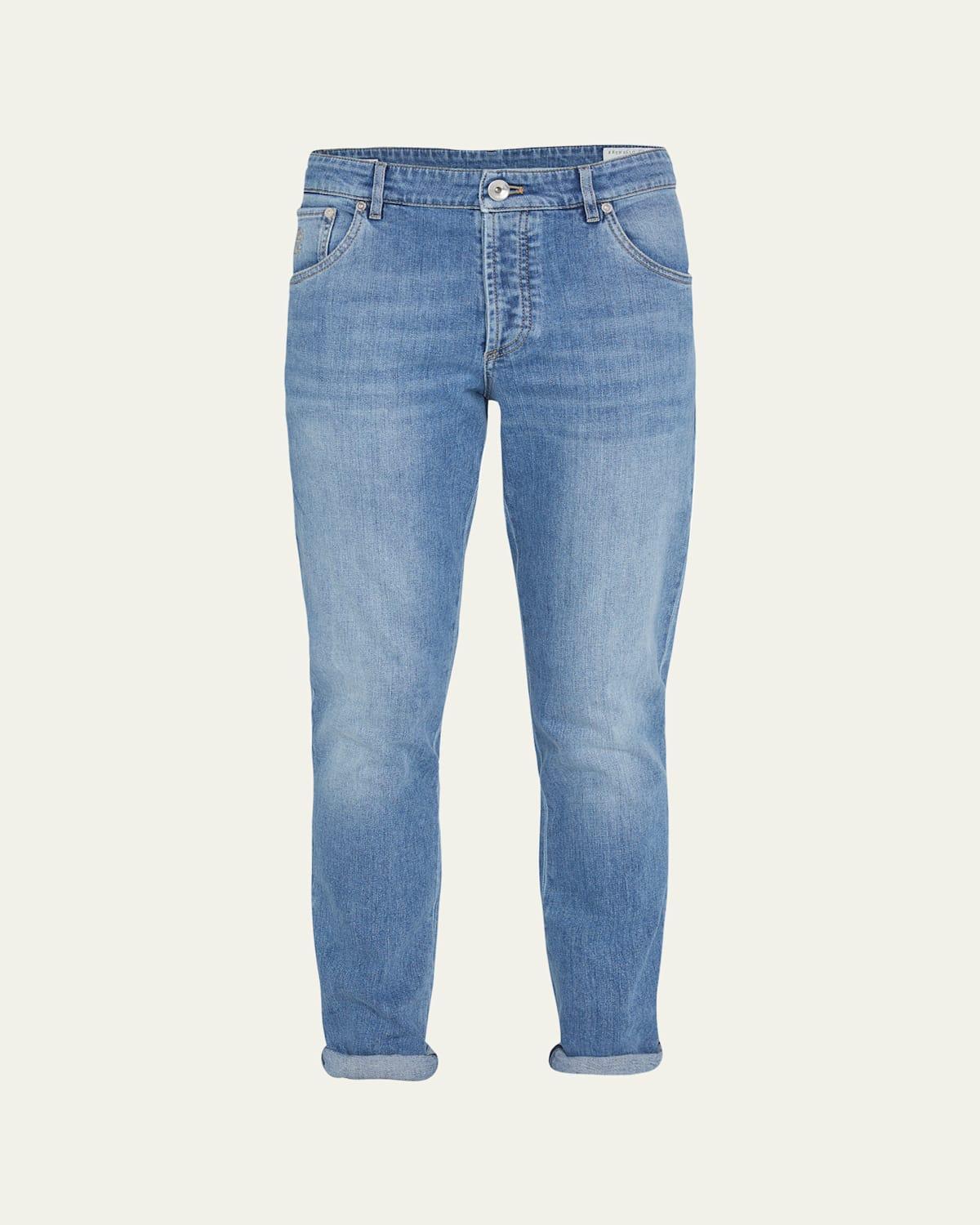 Mens 5-Pocket Denim Jeans Product Image