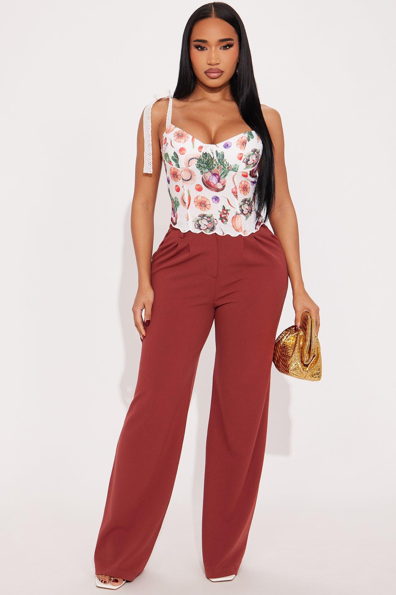Garden Taste Corset Top - White/combo Product Image