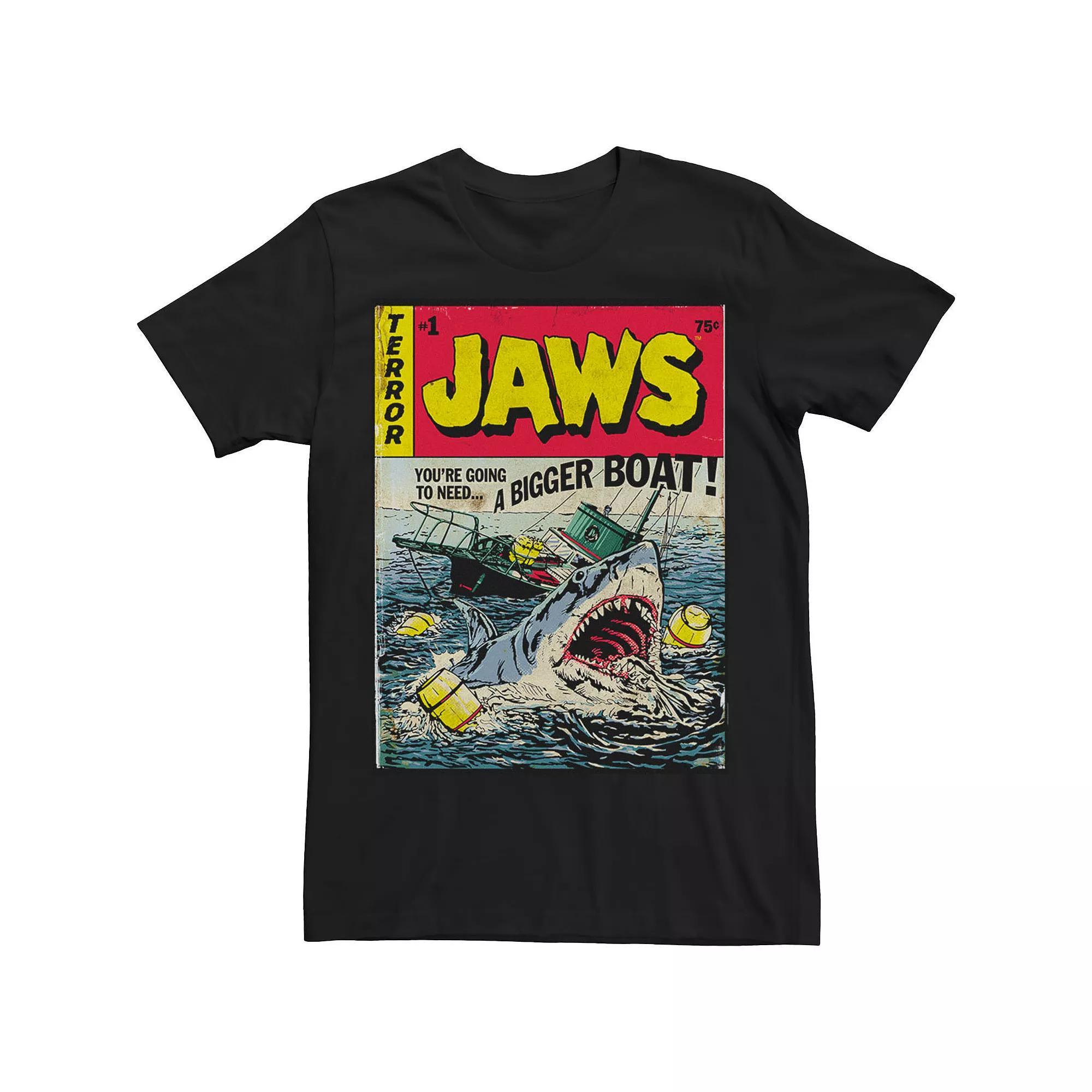 Big & Tall Jaws Pulp Attack Vintage Comic Tee, Men's, Size: XXL Tall, Black Product Image