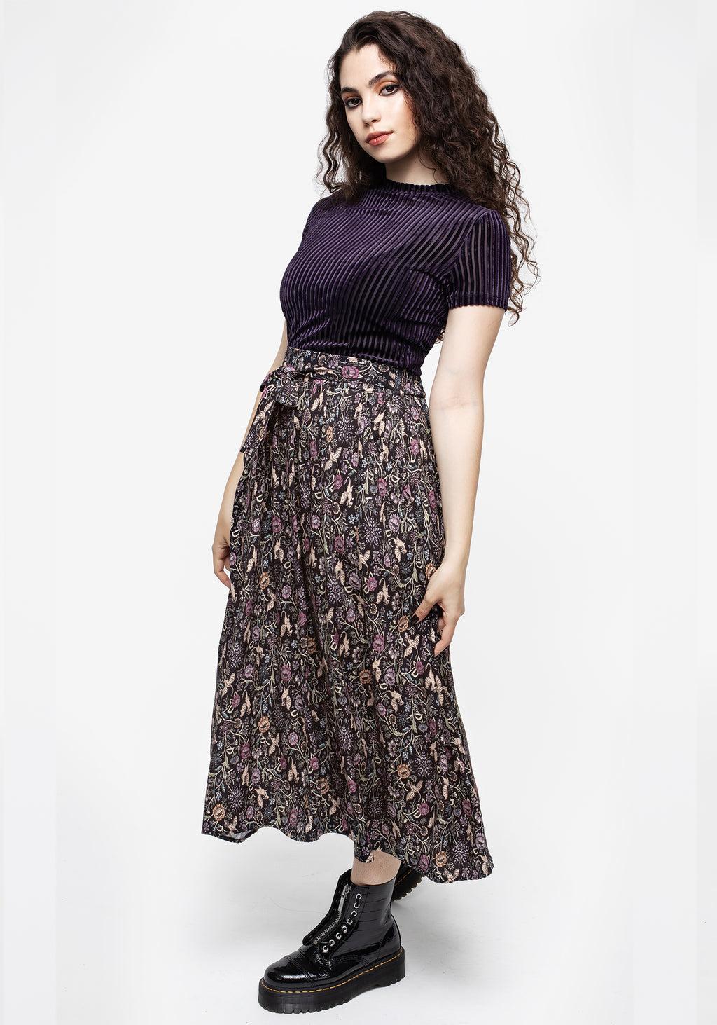 Dysnomia Ribbed Velvet Crop Top Product Image