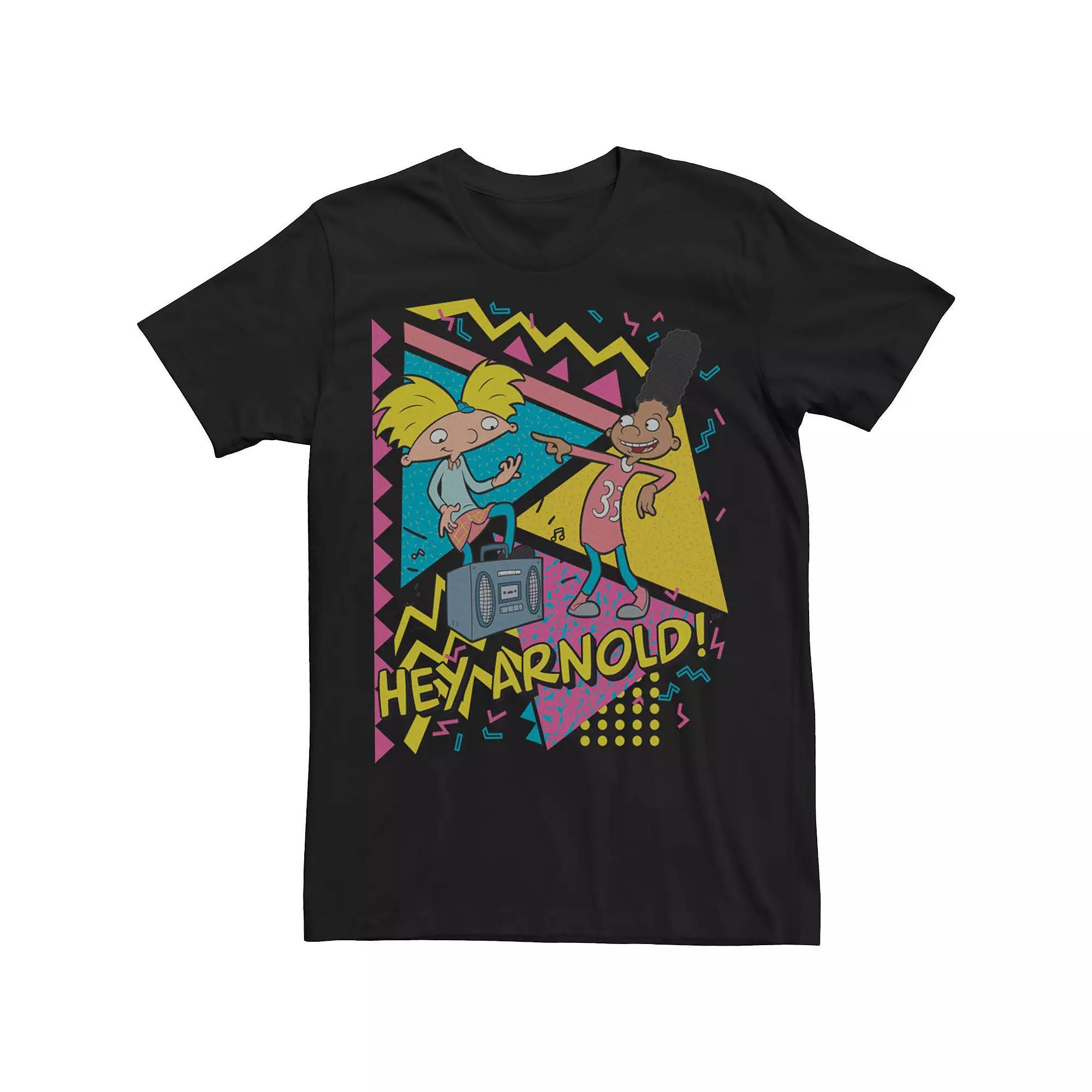 Big & Tall Hey Arnold Tee, Men's, Size: Large Tall, Black Product Image