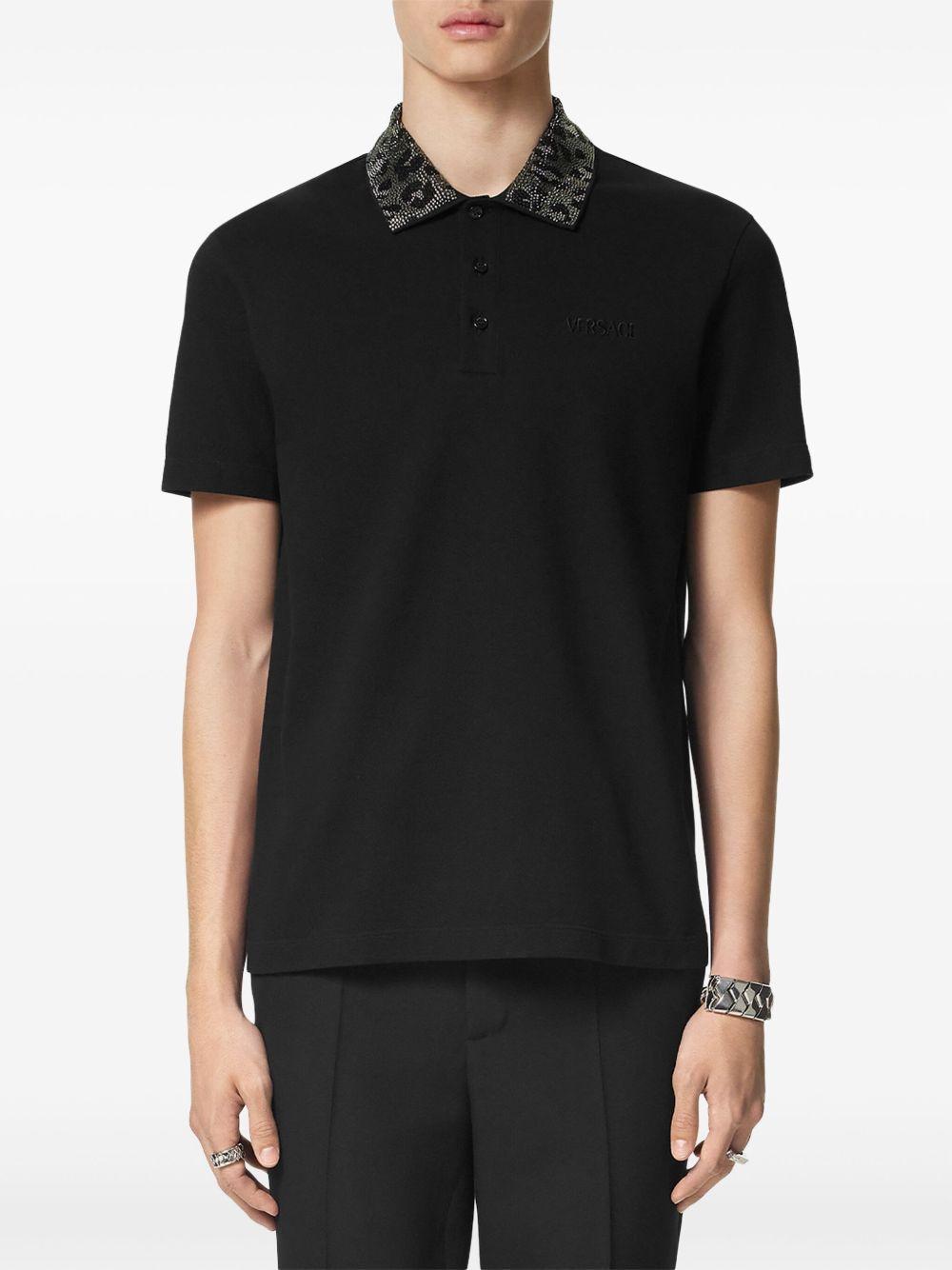crystal-embellished polo shirt Product Image