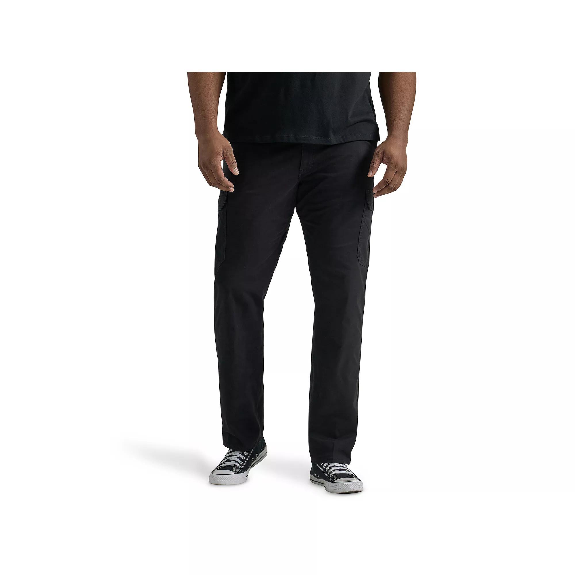 Big & Tall Lee® Extreme Motion Twill Cargo Pants, Men's, Size: 46X29, Black Product Image