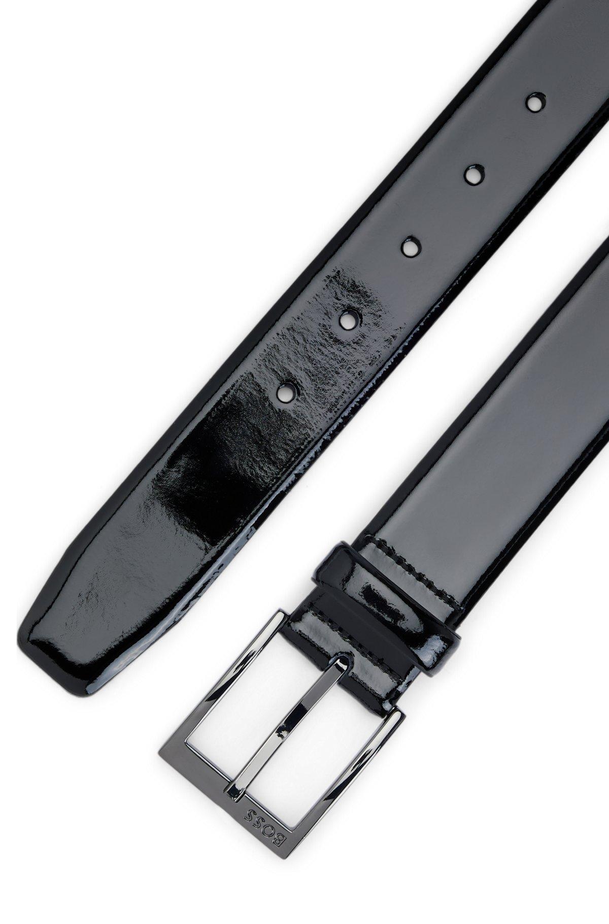 BOSS - Italian-made belt with branded buckle - Black Product Image