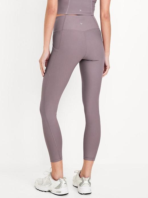 High-Waisted PowerSoft Rib Leggings Product Image