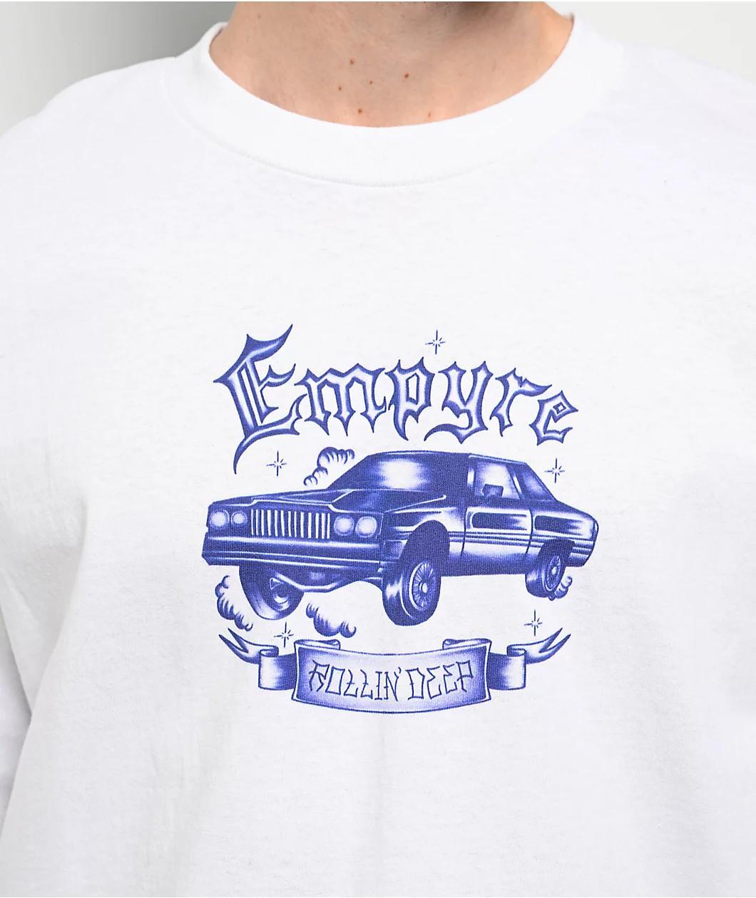Empyre Rollin Deep White Long Sleeve T-Shirt Product Image
