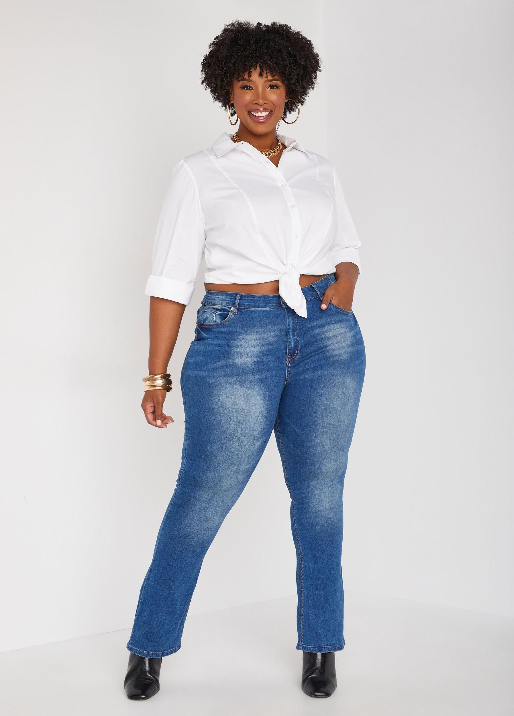 High Rise Bootcut Jeans Product Image