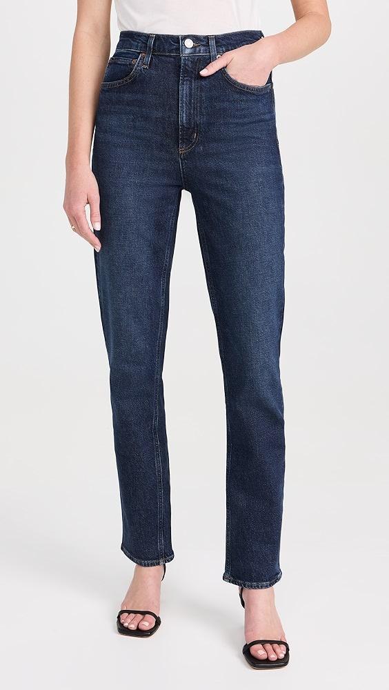 AGOLDE High Rise Stovepipe Jeans | Shopbop Product Image