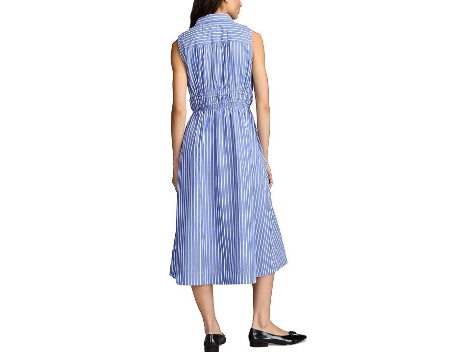 Lucky Brand Cinch Waist Shirt Dress Stripe) Women's Dress Product Image