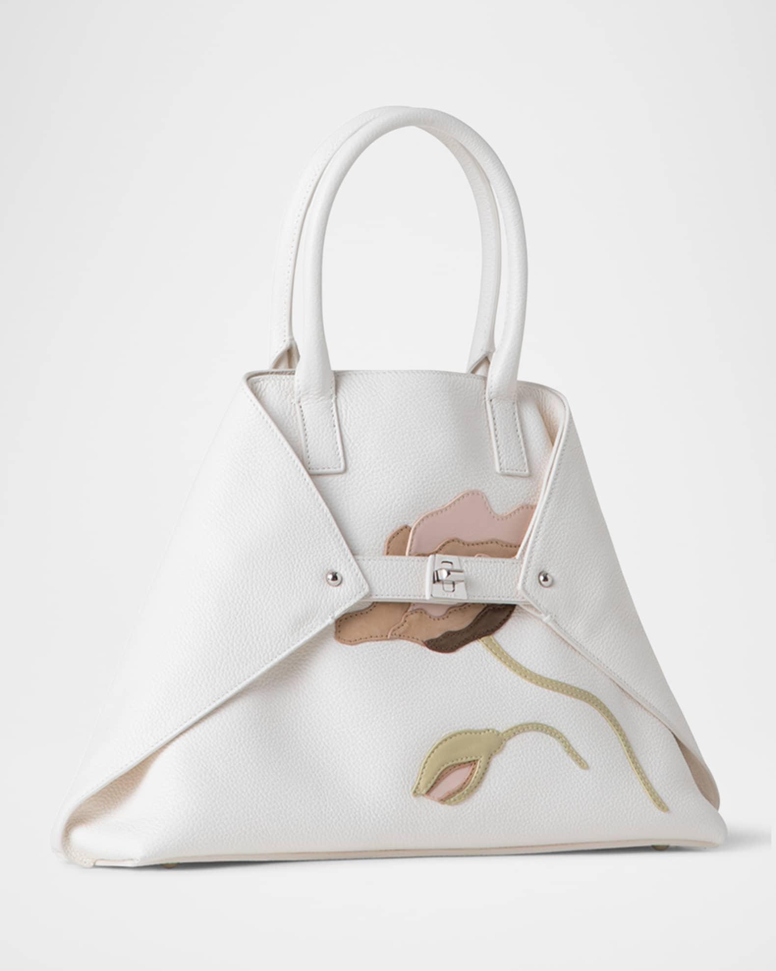 Ai Small Flower Leather Top-Handle Bag Product Image