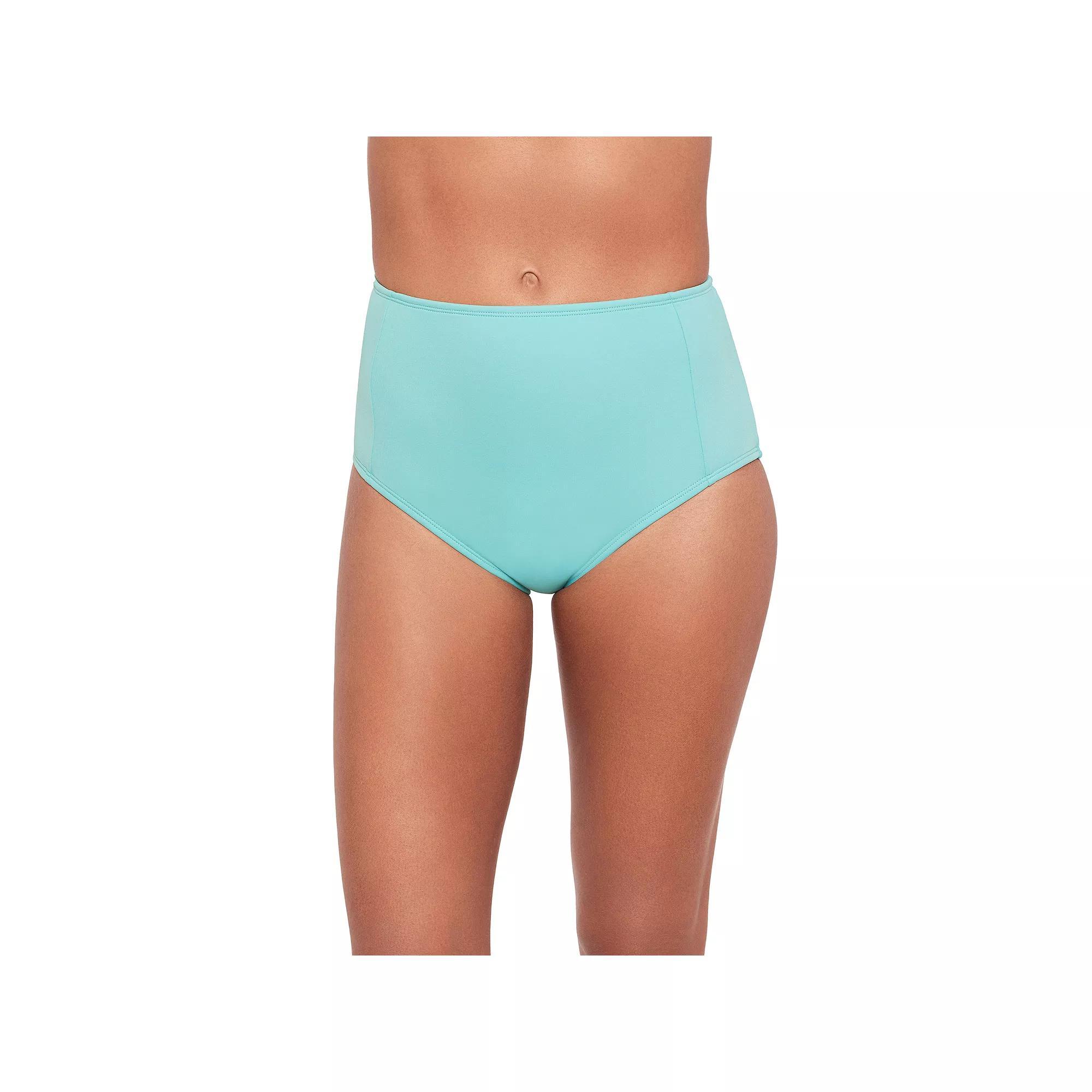Women's Eco Beach High Waisted Swim Bottoms, Size: Small, Tidal Green Product Image