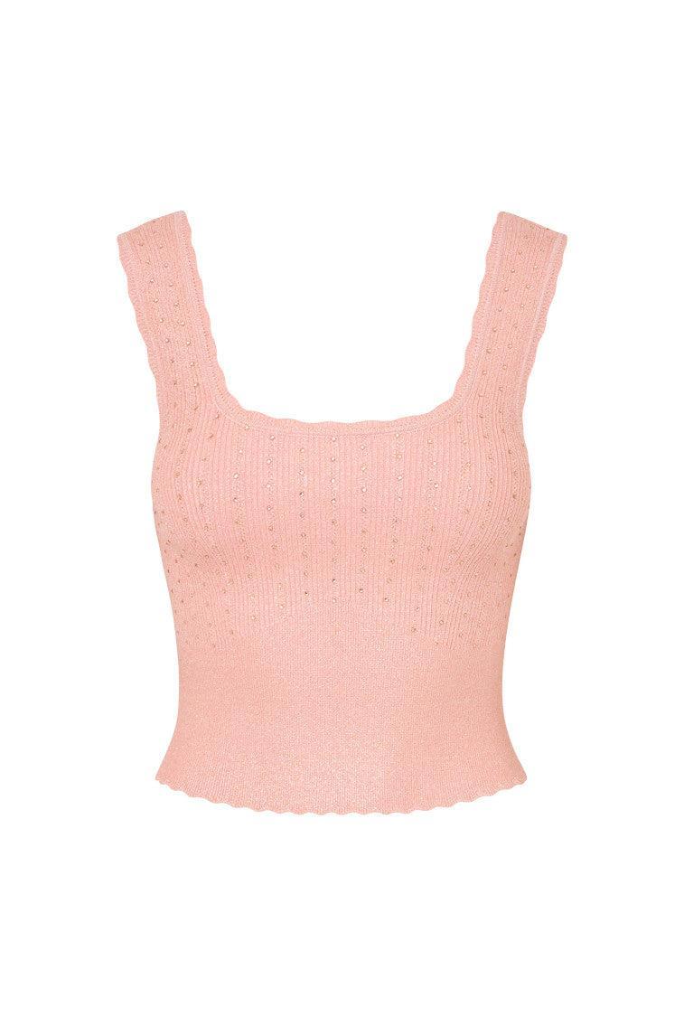 Prague Crystal Knit Tank Top Product Image