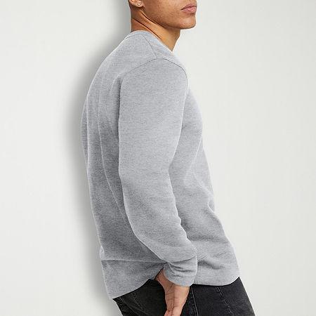 Hanes Originals Mens Fleece Sweatshirt Deep Forte Blue Heather M Product Image
