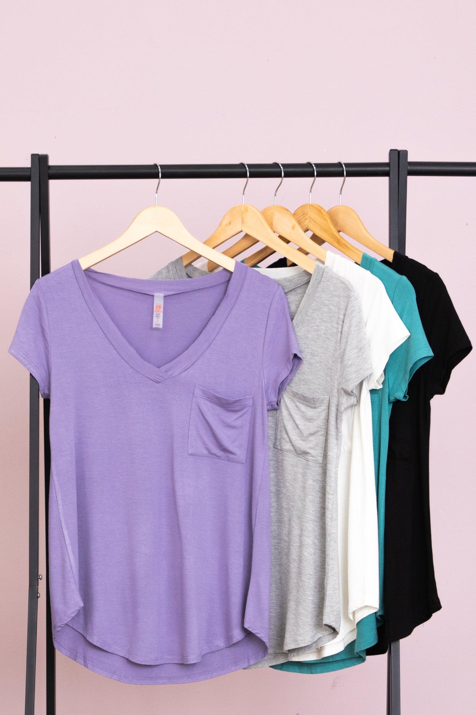 V-Neck Tee With Pocket Product Image