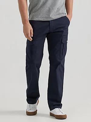 Wrangler® Men's Five Star Premium Relaxed Fit Flex Cargo Pant in Anthracite Product Image