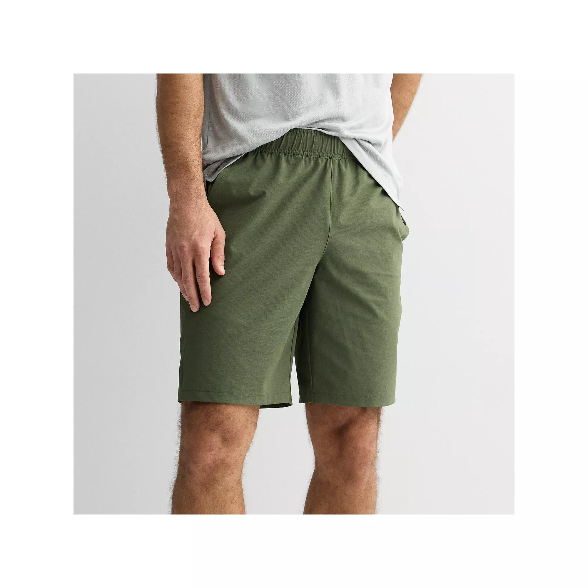 Men's Tek Gear® Lightweight 9 in. Woven Shorts, Size: Medium, Army Bottle Product Image