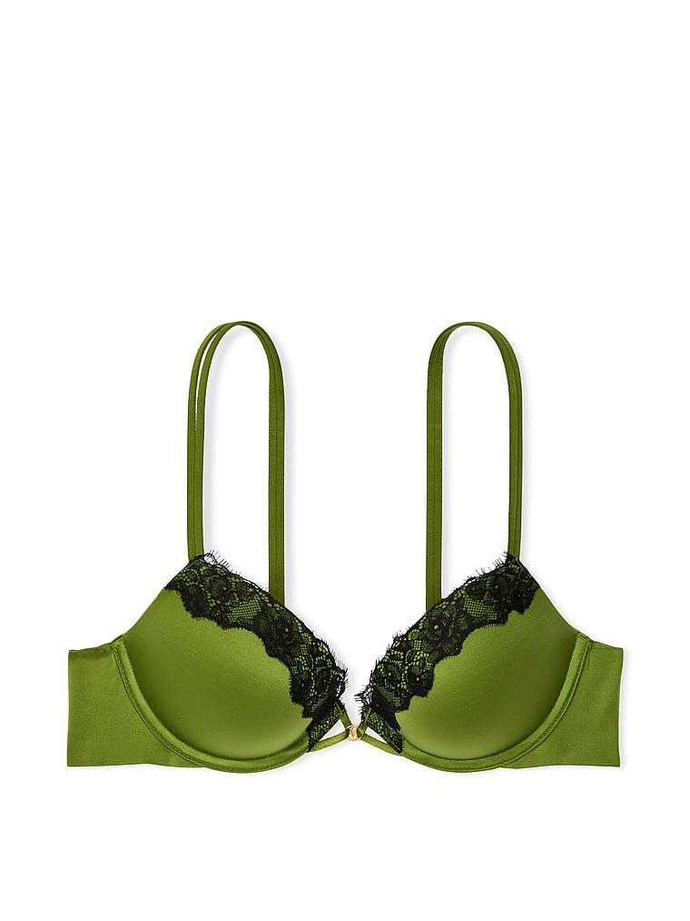 Smooth Lace-Trim Push-Up Bra Product Image