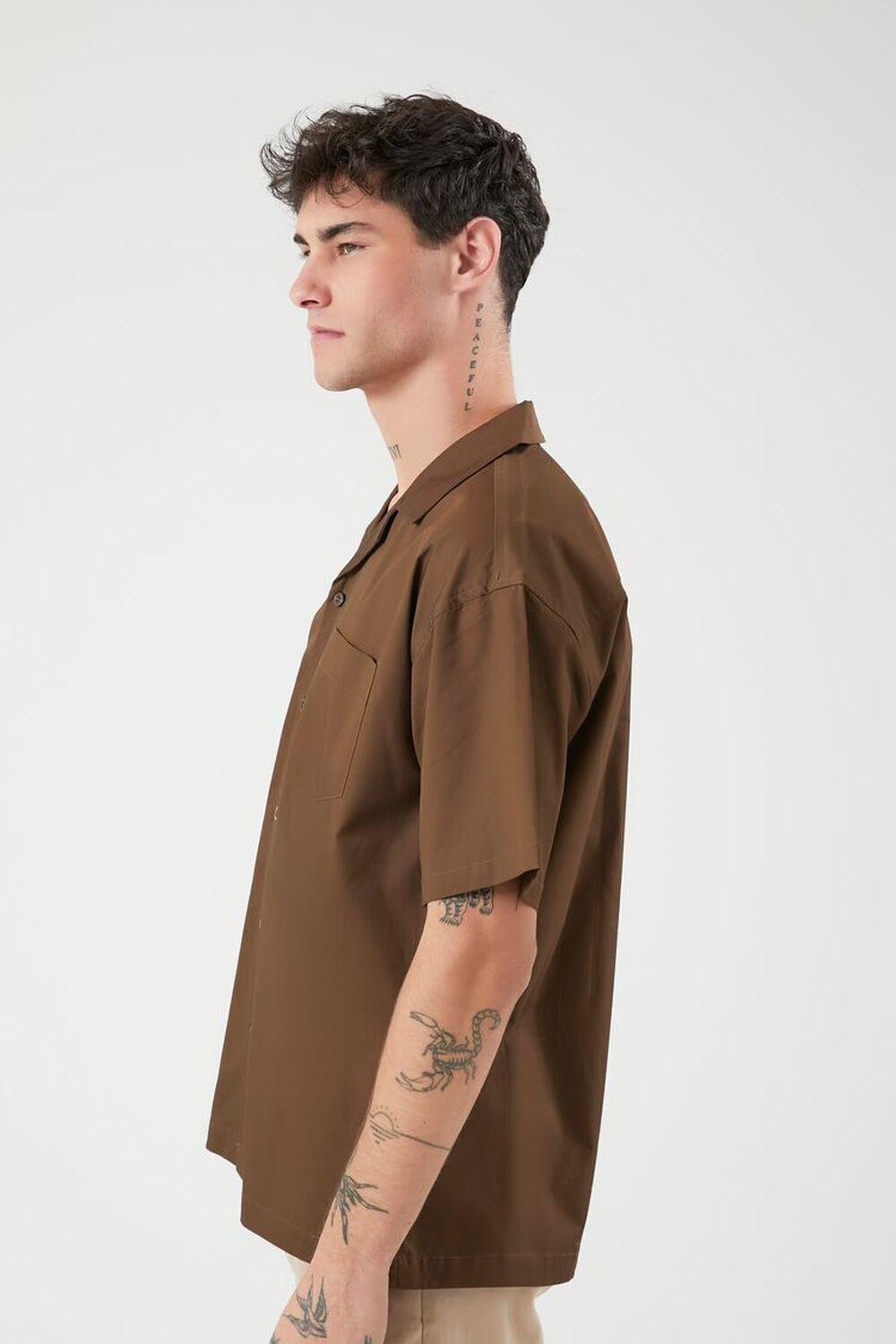 Poplin Short-Sleeve Shirt | Forever 21 Product Image