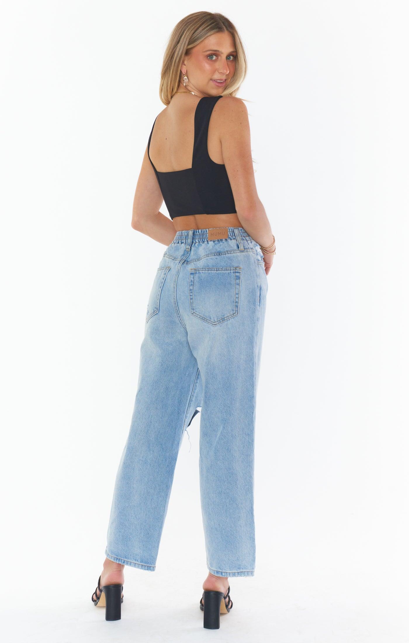 Ansley Crop Top ~ Black Stretch Product Image