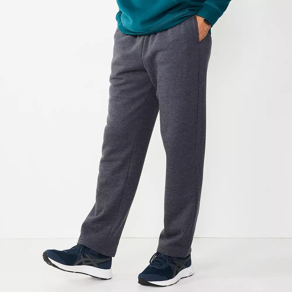 Men's Tek Gear® Ultra Soft Fleece Pants, Size: XS, Mineral Black Product Image