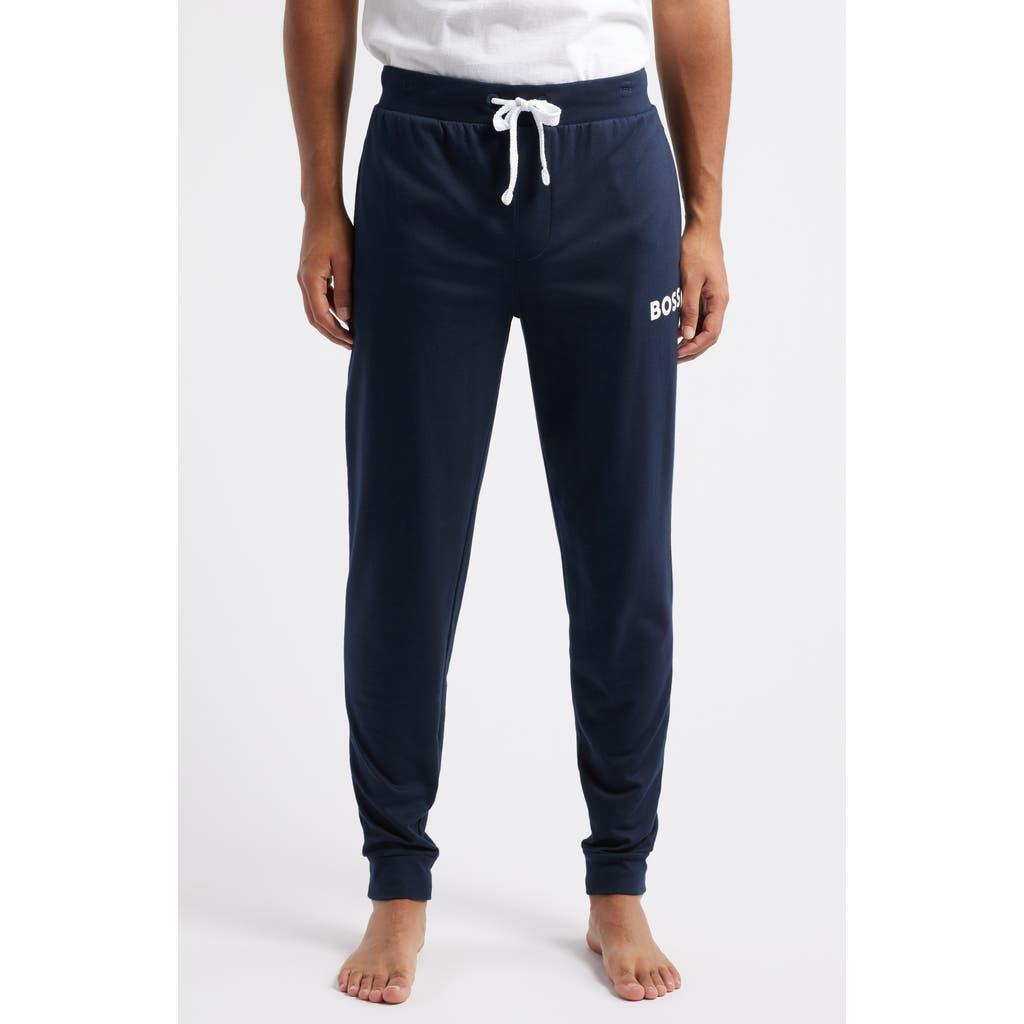 Boss Ease Cotton Logo Print Joggers Regular Fit Product Image