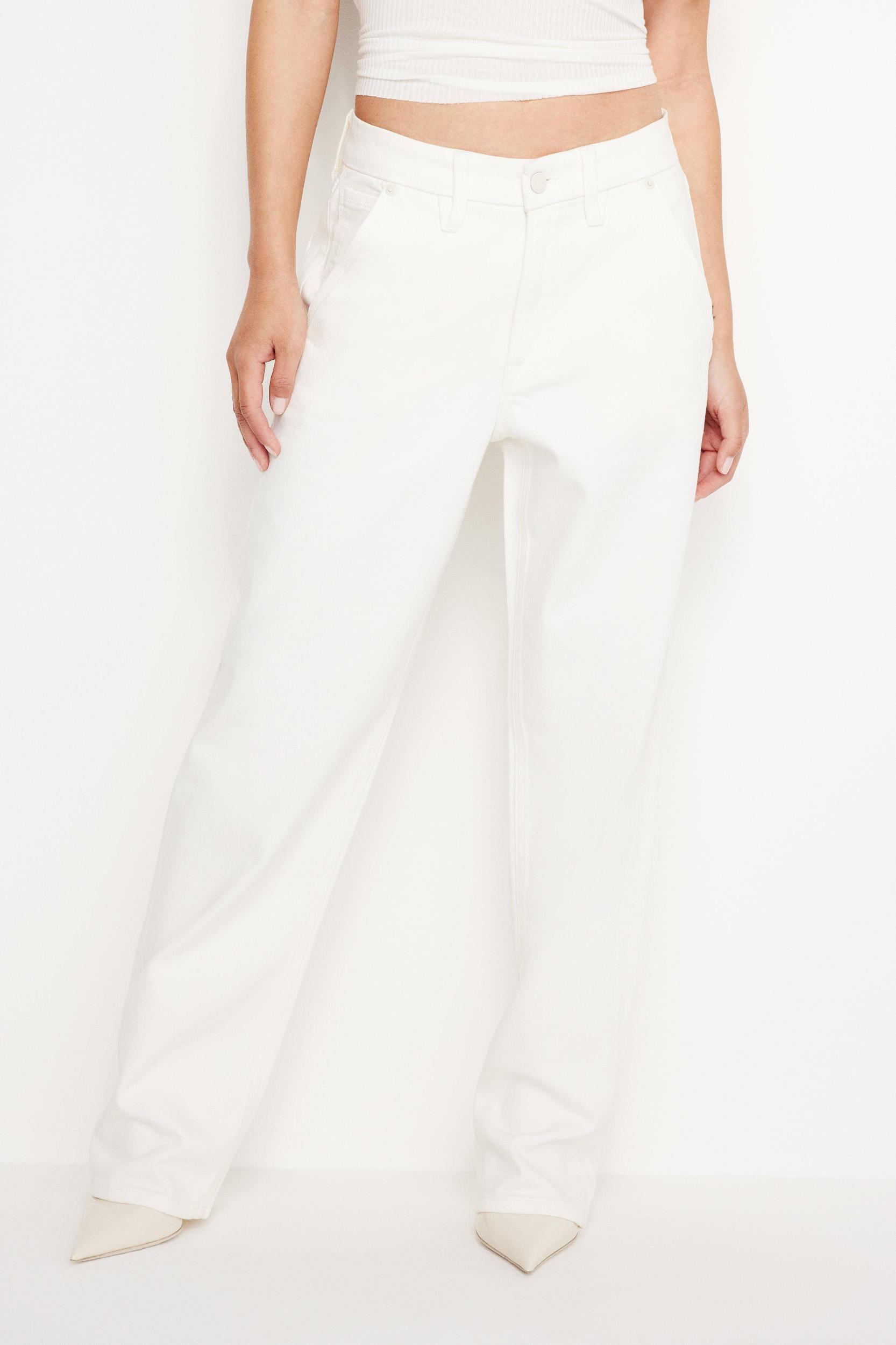 GOOD '90S PETITE CARPENTER JEANS | CLOUD WHITE Product Image