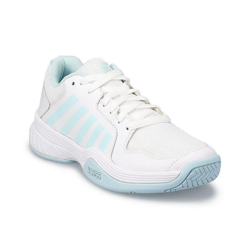 K-Swiss® Court Express Women's Tennis Shoes, Size: 7 Medium, Vapor Blue White Pink Product Image